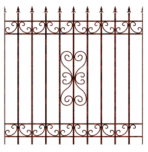 —Pngtree—wrought iron railing fence_1043229